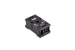 RS1 Serisi 8 Pin 10A Plug-in IP40 MS70 Ray Tipi Siyah Güç Rölesi Soketi